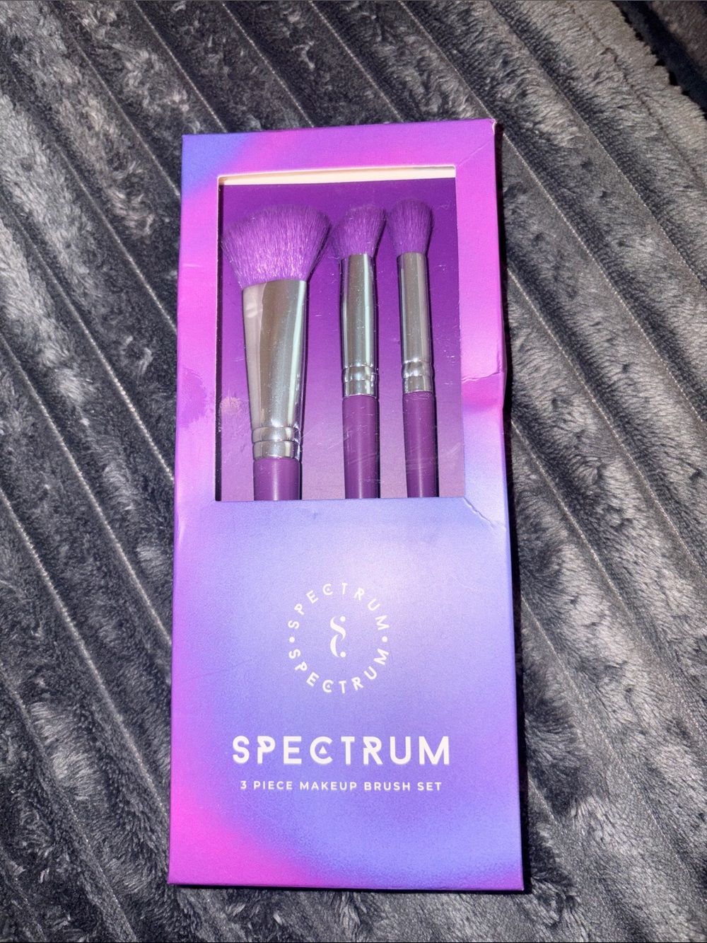New Spectrum 3-Piece Purple Makeup Brush Set